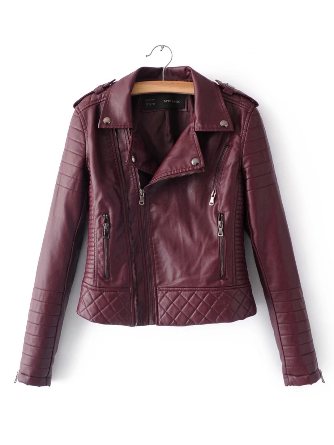 Leather Look Jacket with detail