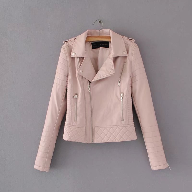 Leather Look Jacket with detail