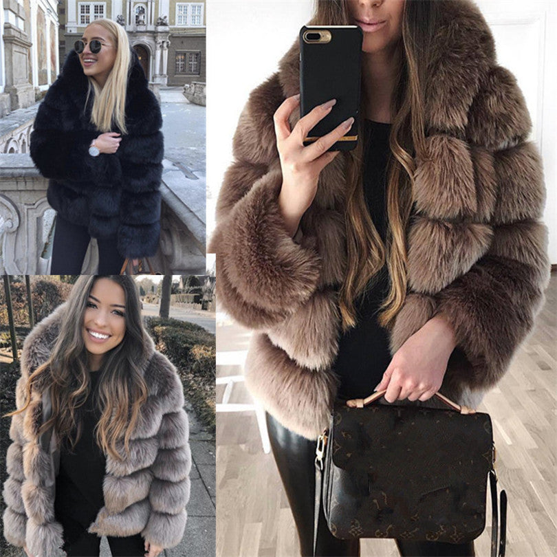 Faux fur jacket