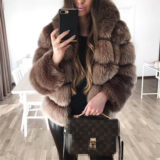 Faux fur jacket