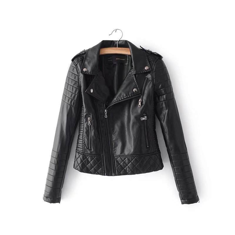 Leather Look Jacket with detail